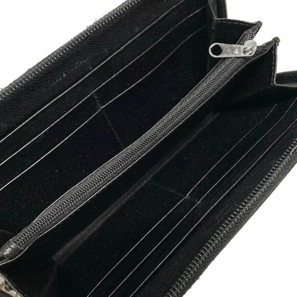 Auth PRADA - M506 Black Nylon Long Wallet - Picture 3 of 12